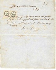 Marque De Timbre Sur Document 1860 Royaume Lombard Veneto Revenus Rovigo MARKEN