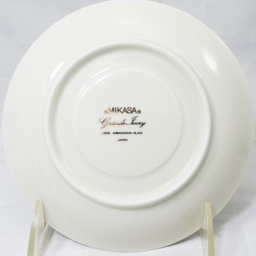 AMBASSADOR BLACK by Mikasa 5 Piece Place Setting NEW NEVER USED made in Japan - Picture 16 of 24