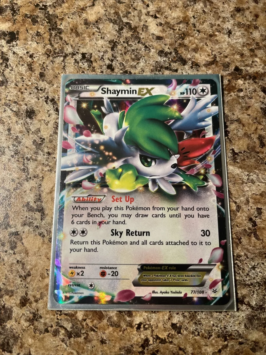 3 x Shaymin Ex 77/108 Pokémon TCG Trading card game