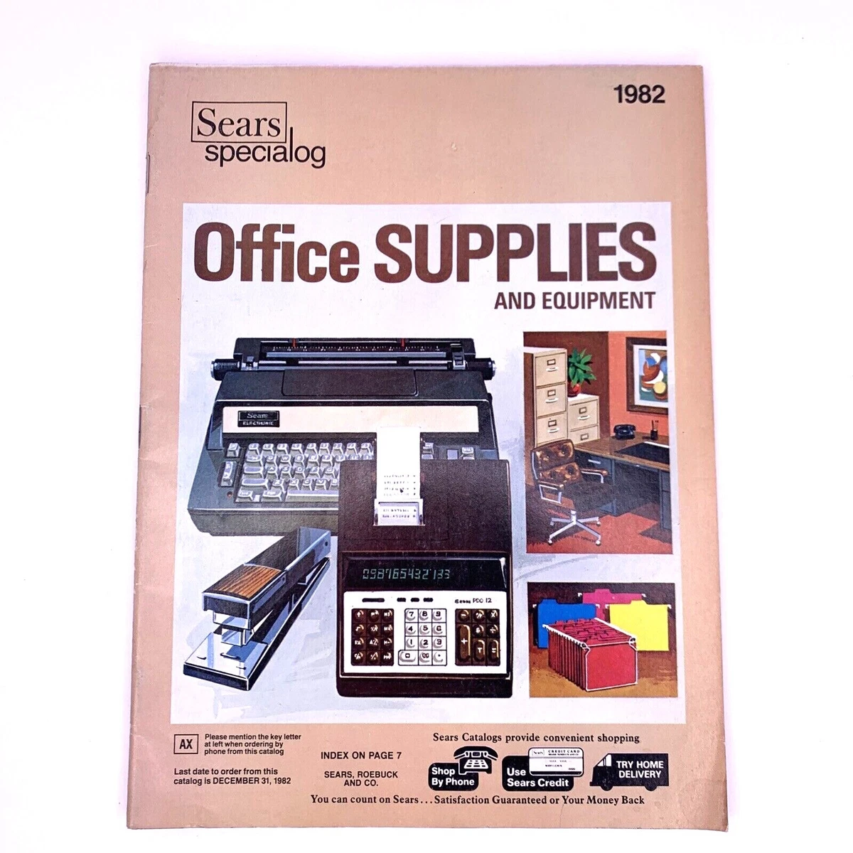 Sears Roebuck Co 1982 Office Supplies And Equipment Specialog