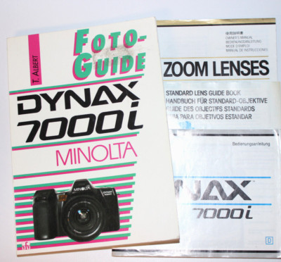 Minolta Dynax 7000i Handbuch T. Albert 1991 Bedienungsanleitung deutsch (#225)
