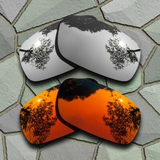 Chrome Titanium Red Orange Lenses Replacement for-SPY Optic Hielo Polarized