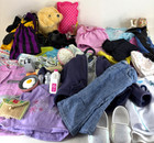 Lot Of American Girl 18" Doll Clothes Dresses Shirts Dog