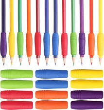 Mr. Pen- 12 Pack, Colorful, Pencil Grips, Pencil Holder for Kids, Pencil Gripper