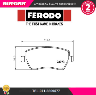 FDB1617 Disc Brake Pad Kit (BRAND-FERODO)