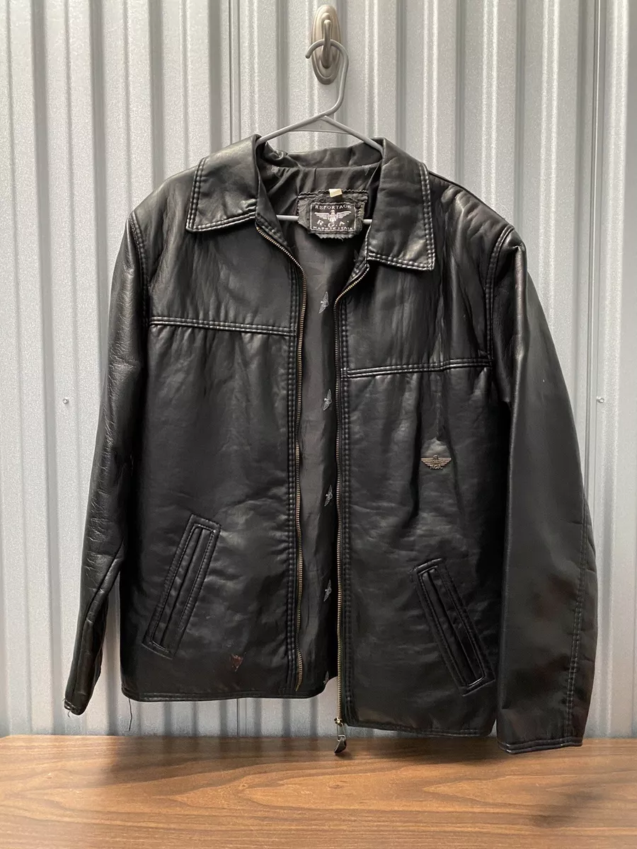 Leather jacket deals m size