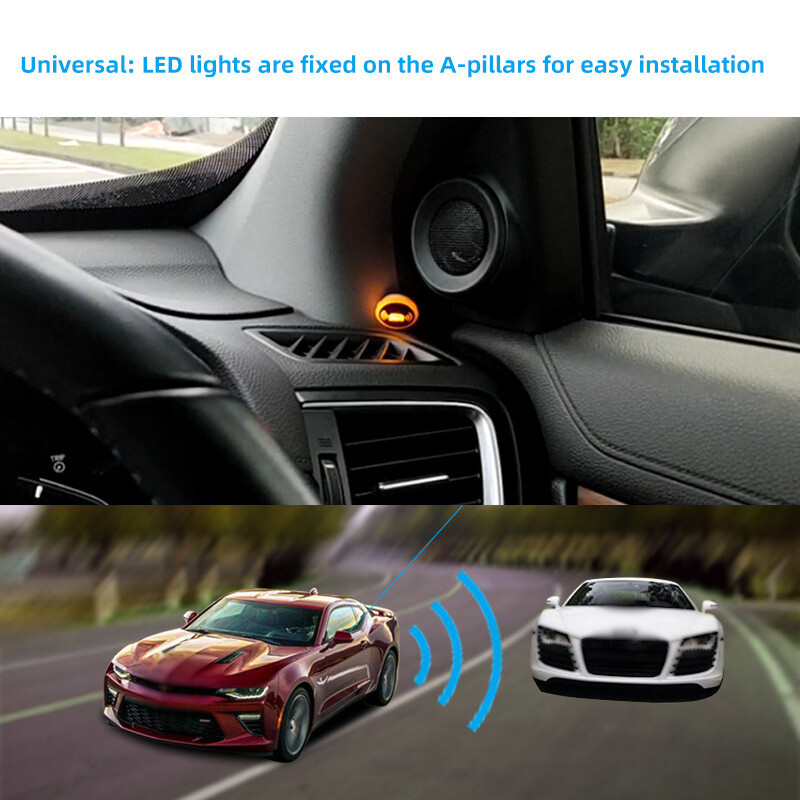 12V Blind Spot Sensor Radar Monitoring System Car Lane Change Drive Assistance
