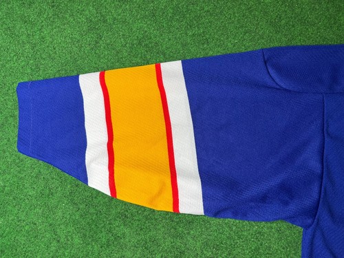 Camiseta deportiva vintage rara de 1980 XLARGE Maska CCM St. Louis Blues NHL M769 - Imagen 13 de 13