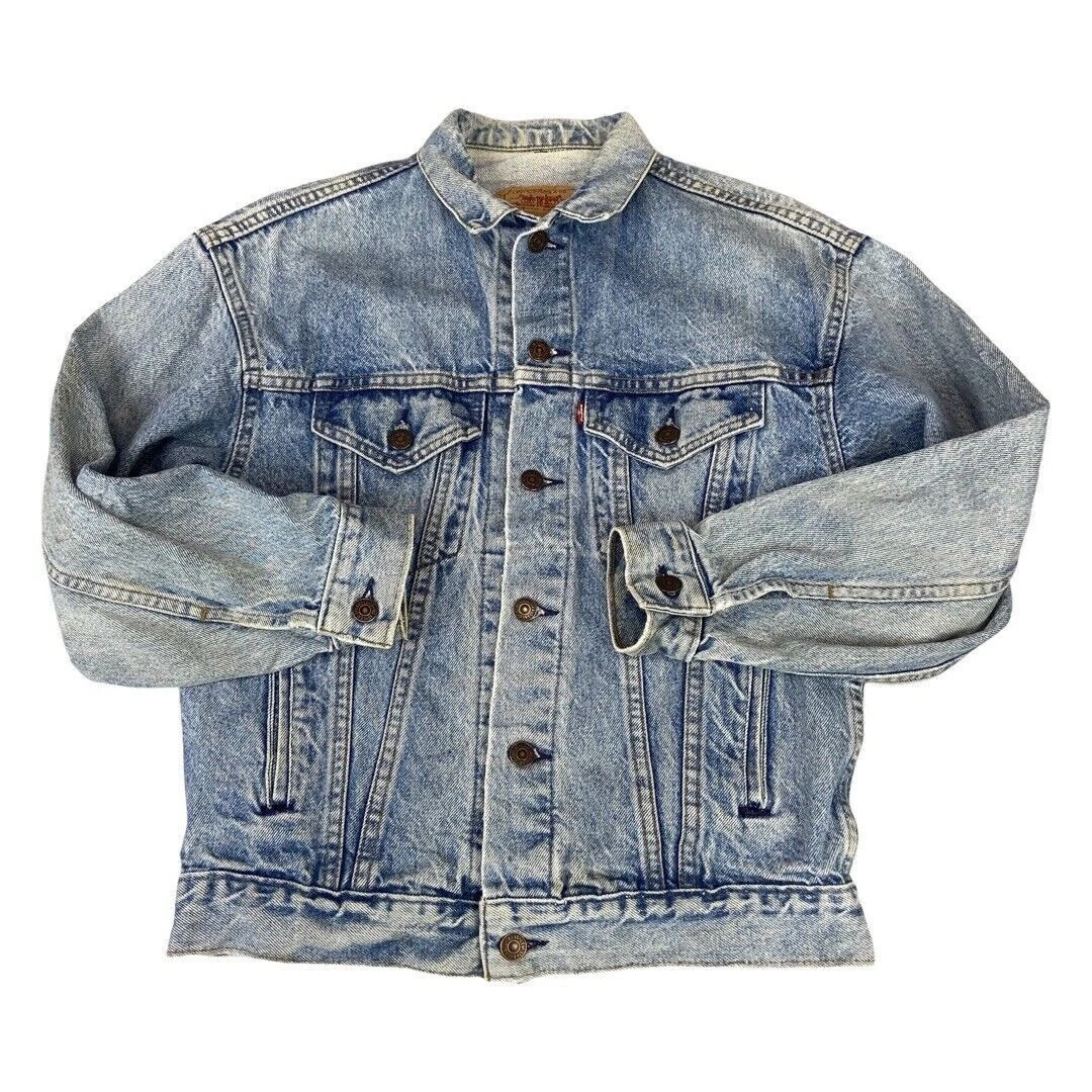 VTG 80s USA MADE LEVIS 70508 0214 TYPE 3 TRUCKER DENIM JACKET MOD SKINS XS