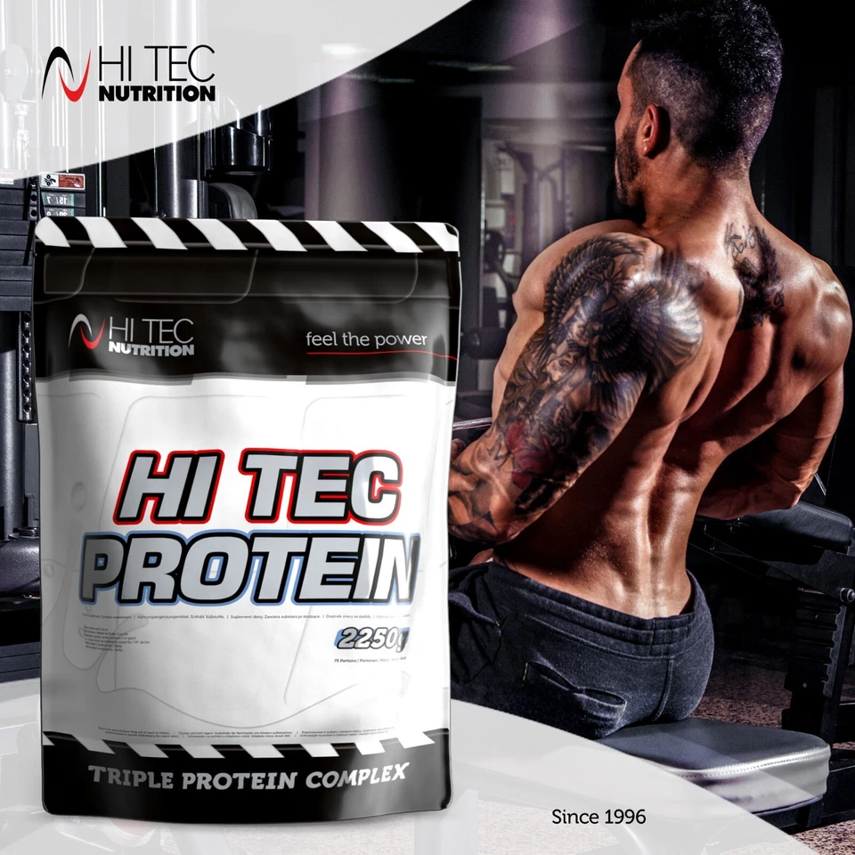 Hi Tec Nutrition - Hi Tec Protein - 2250g -Whey Konzetrat-Casein-Weizen- BCAA - Bild 3 von 4