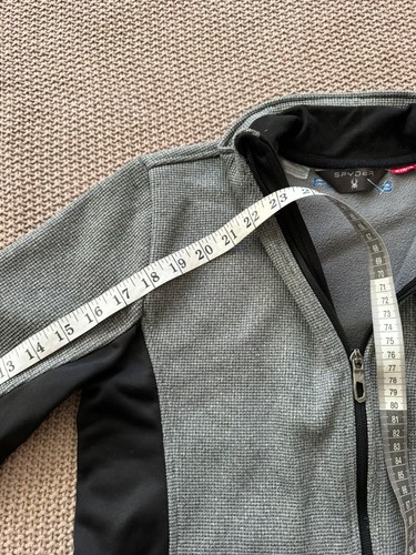 SPYDER Boys Jacket Gray Full Zip Front Logo Size Medium 10-12 - Picture 7 of 9