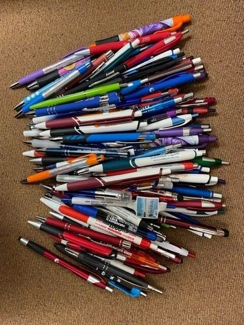 Lot of 100 Pens Office Supply Nice Ballpoint Writing Utensils Bundle Pack  New