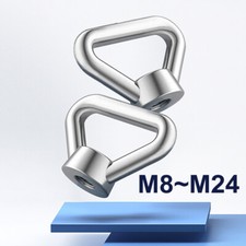 Triangle Loop Eyelet Nut M8~M24 304 Stainless Steel Heavy Duty Lifting Eye Nuts