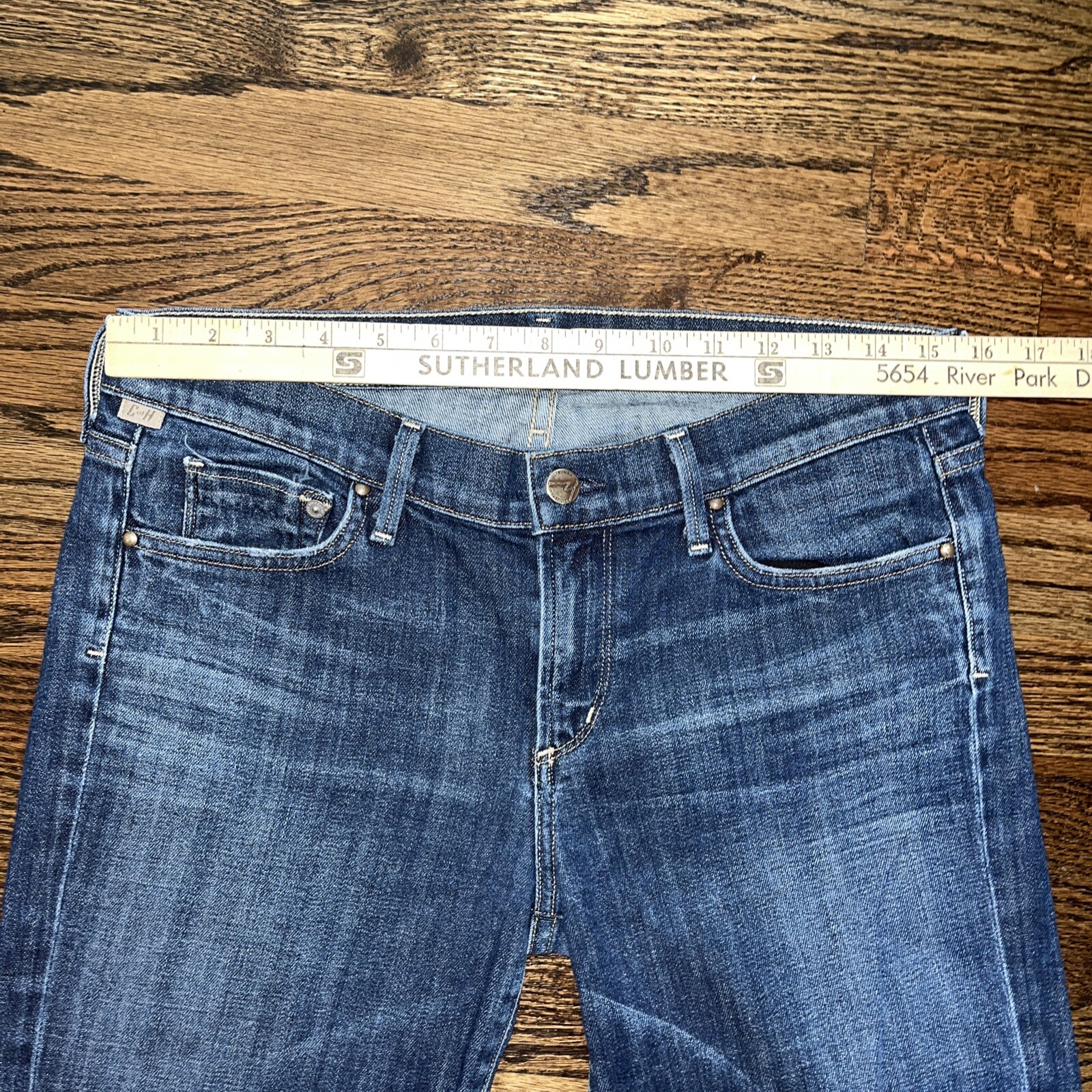 Citizens of Humanity Blue Ava Stretch Low Rise Straight Leg Jeans 31 X 32.5 - View 7