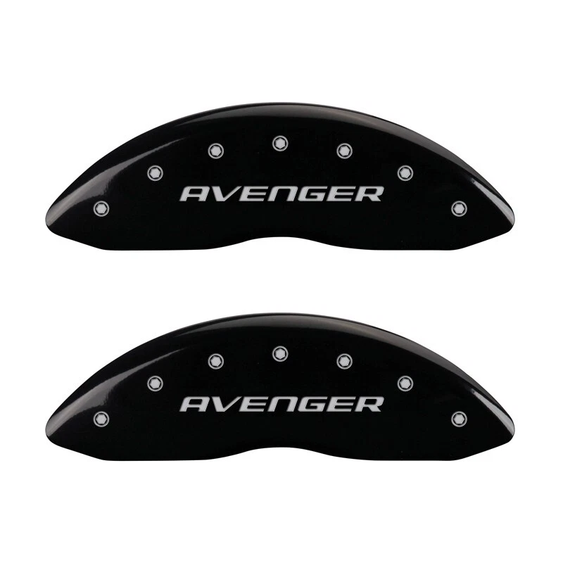 2008-2014 Dodge "Avenger" Front + Rear Black MGP Brake Disc Caliper Covers 4pc - Image 2 of 4