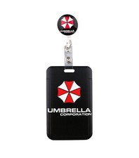 Resident Evil Game Umbrella Corporation Logo Clip On Retractable Badge ID Holder