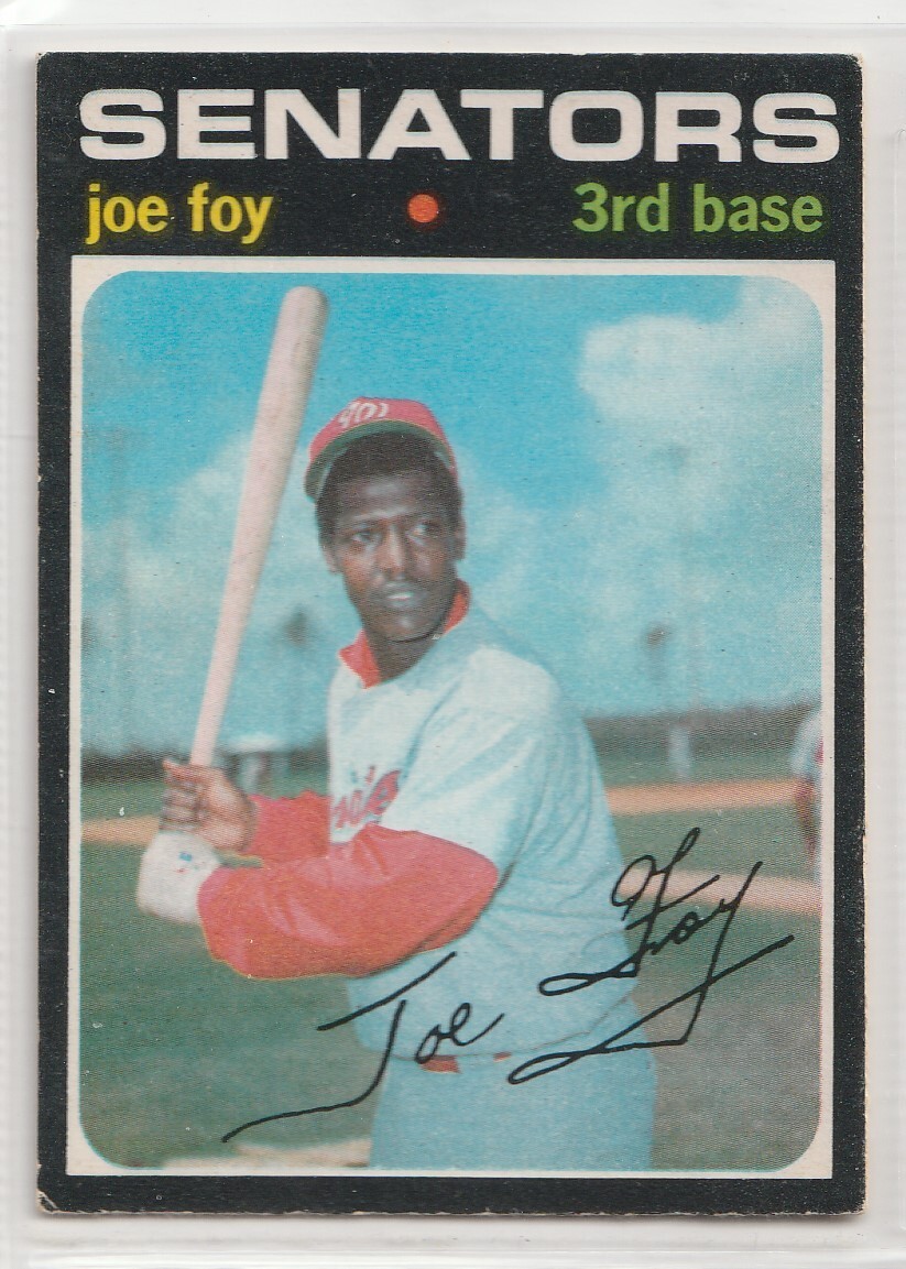 1971  O-Pee-Chee Baseball  #706 Joe Foy  Washington Senators