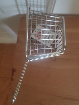 American Metalcraft MRECBSKT 9 1/2" X 6" X 1 1/2" Rectangular Stainless Steel Fry Basket