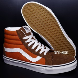 burnt orange slip on vans