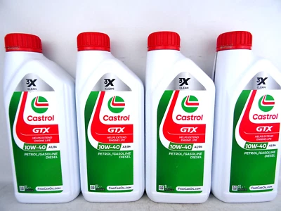 Castrol 10W40 GTX ehemals Ultraclean 10W-40 A3/B4 Motoröl 501 01/50500 4x 1Liter - Bild 1 von 4