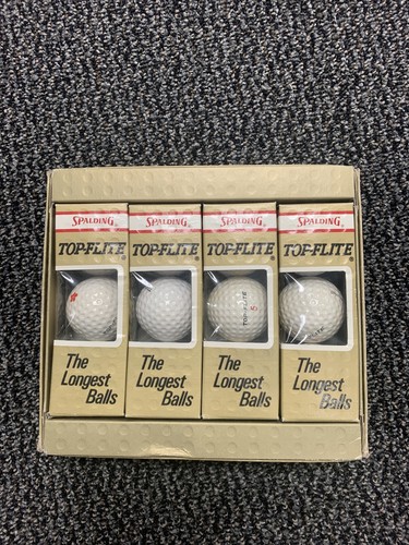 Vintage 1970’s Spalding Top Flite Professional Golf Balls 12 Pack maui reds logo