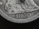 1850 O Seated Liberty Half Dime- New Orleans, Good Details