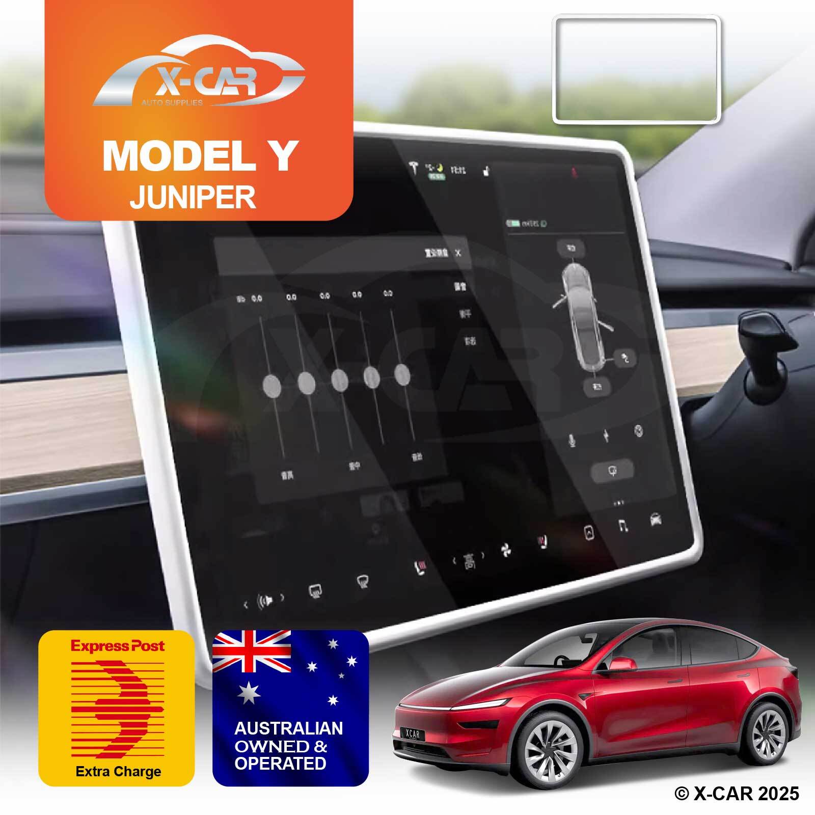 Screen Frame Protector Frame for Tesla Model Y Juniper 2025+ Silicone Cover Case