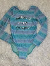 More Than Magic Girls Sz. 10/12 Long Sleeved Mermaid One Pc. Swimsuit. Exc. Cond