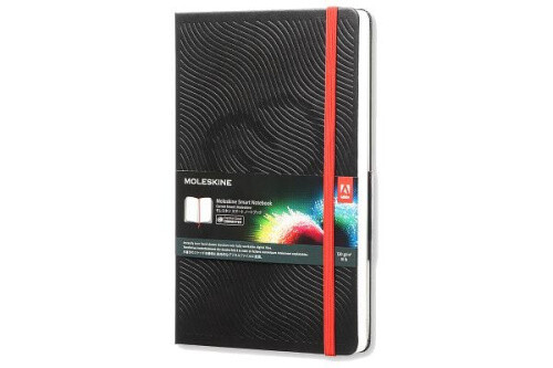 Thumbnail - Moleskine Adobe Smart Notebook, Large, Black, Hard Cover (5 X 8.25) By