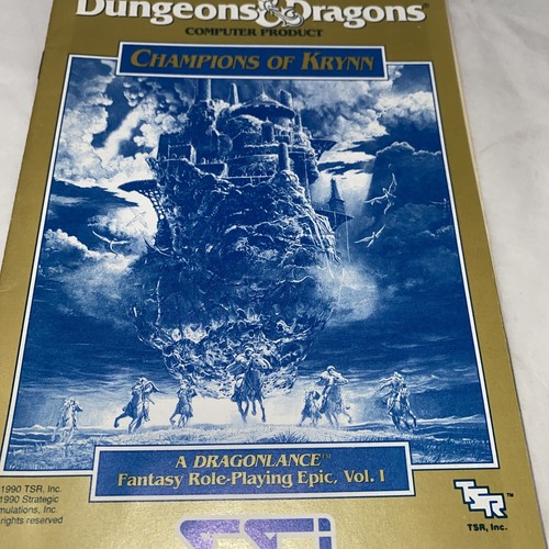 ��Manuale d'uso per Advanced D&D IBM gioco PC IBM Champions of Krynn - Foto 8 di 8