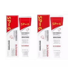 2Pcs Super Probiotic SP-6 Toothpaste, Probiotics Bright White Toothpaste, Sp 6