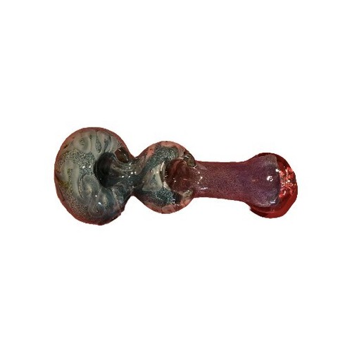 Pipa in vetro cucchiaio fumo manuale tabacco doppia ciotola 5" da collezione con foro carb - Foto 4 di 6