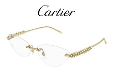 Cartier CT0565O 001 57mm Gold Cat Eye Randlos...