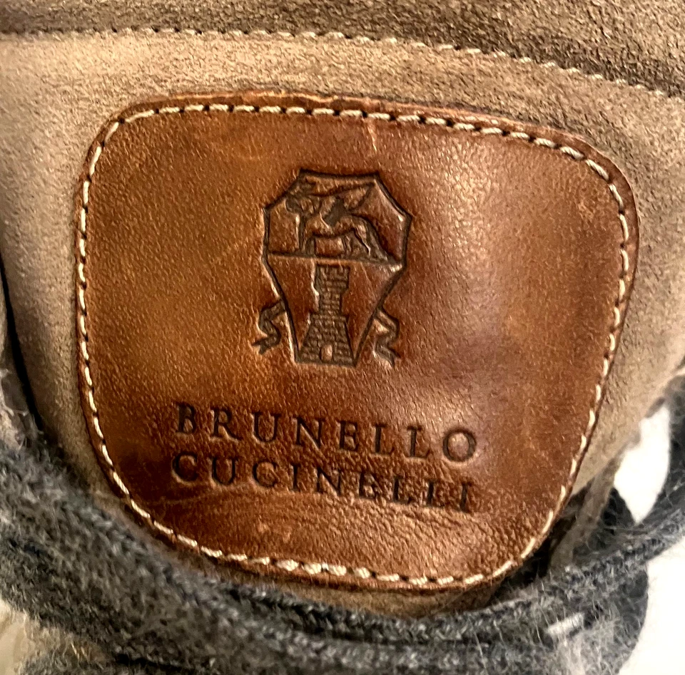 De Italia: Zapatillas altas BRUNELLO CUCINELLI para mujer con piel de oveja, 7 1/2 Foto 2 de 4