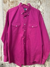 90s Wrangler Cowboy Cut / Brushpopper Western Button Down Shirt Men's 16 1/2-35