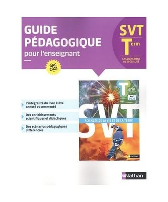 Sciences de la vie et de la terre - Terminale - Livre Professeur -2020: Guide p?