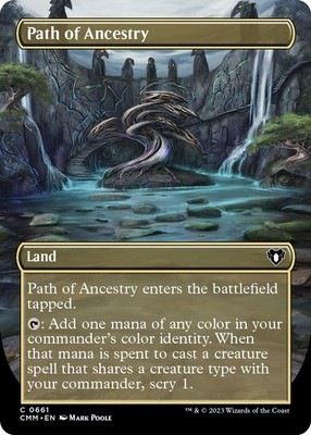 Path of Ancestry (Borderless) #661 (NM) Commander Masters MTG