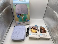 HP Sprocket 2x3" Instant Smartphone Photo Printer Purple + 70 Sheets