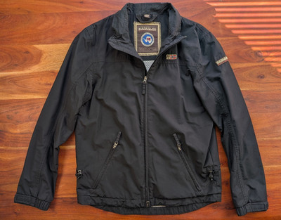 Napapijri Herren Troyer Jacke Regenjacke schwarz Gr. M