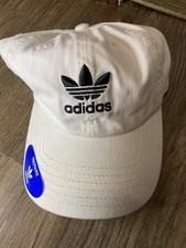 New w/ Tag Adidas originals youth washed relaxed cap hat white color