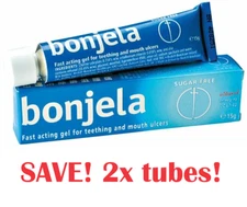 2x TUBES BONJELA Quick Acting Soothing Mouth Ulcer Gel Relief FREE SHIPPING!