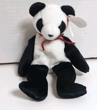 Ty - Beanie Baby -Fortune - Panda- Dated 1998