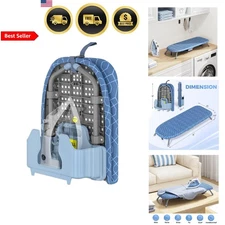 Small Portable Ironing Board with Iron Holder for Travel Home Folding Compact