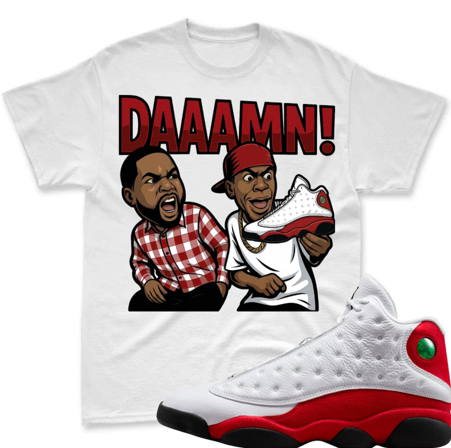 Shirt To Match Jordan 13 Chicago, DAAAMN Graphic Tee