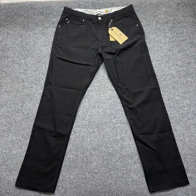 NWT Tailor Vintage Canaan Slim Fit Performance Tech Pants Mens 36x30 Black NEW