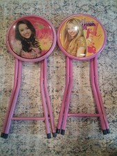 Disney Hannah Montana Child Size Bar Stool 18" Set Of 2 / Miley Cyrus