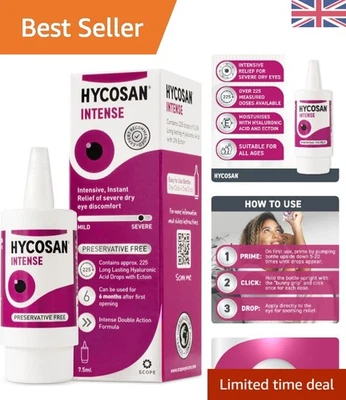 Hycosan Intense Eye Drops for Severe Dry Eyes | Instant Relief, Long-Lasting ...