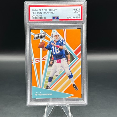 #ad #ad Peyton Manning 2024 Panini Black Friday #FB21 Orange 15 PSA 9 Colts $59.99