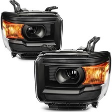 For 2014 2015-2019 GMC Sierra 1500 2500HD 3500HD Headlights Assembly Left+Right