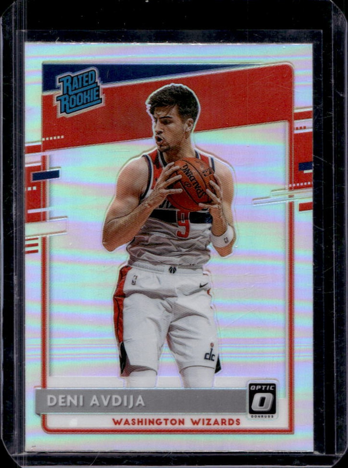 2020-21 Panini Donruss Optic Deni Avdija Holo Prizm RC Rated Rookie #159 Wizards